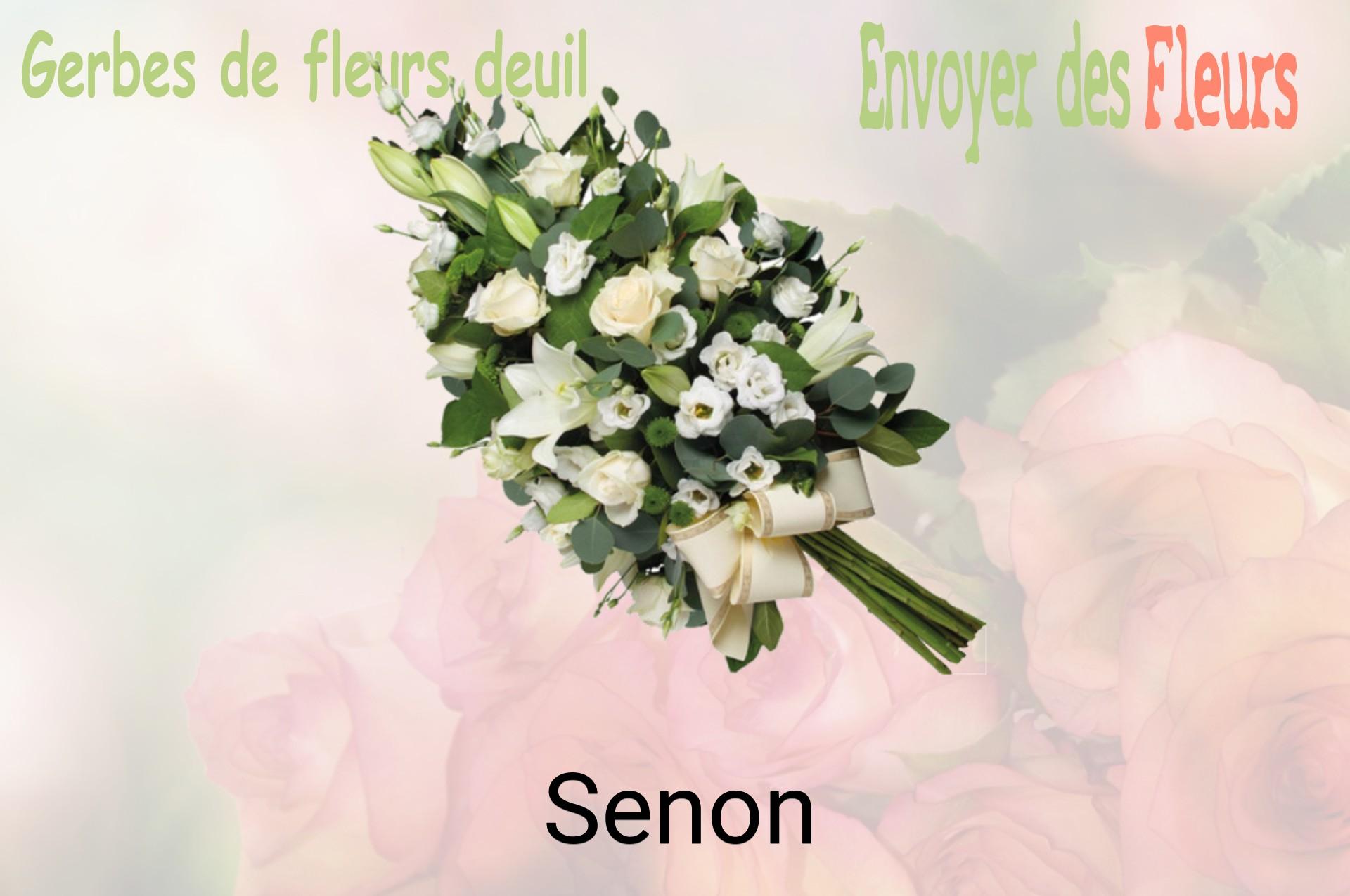 Gerbe de fleurs de deuil livrée à Senon